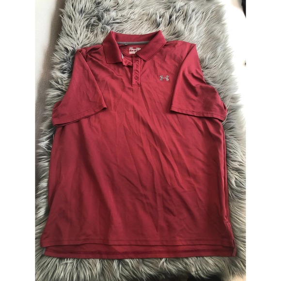 Under Armour Other - new under armour red loose heatgear polo size extra large XL